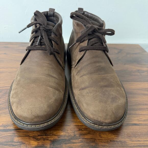 ECCO Mens Turn Chukka Ankle Boots Size EU 46 US 12-12.5 Brown GORE-TEX Leather main image 4